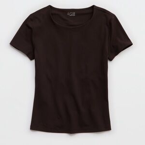 Aerie Real Me T-shirt in Deep Earth